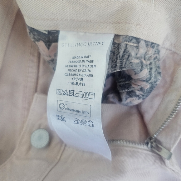 Stella McCartney Made in Italy Pale Pink Skinny Jeans Women’s Size 27 Distressed - Picture 6 of 8